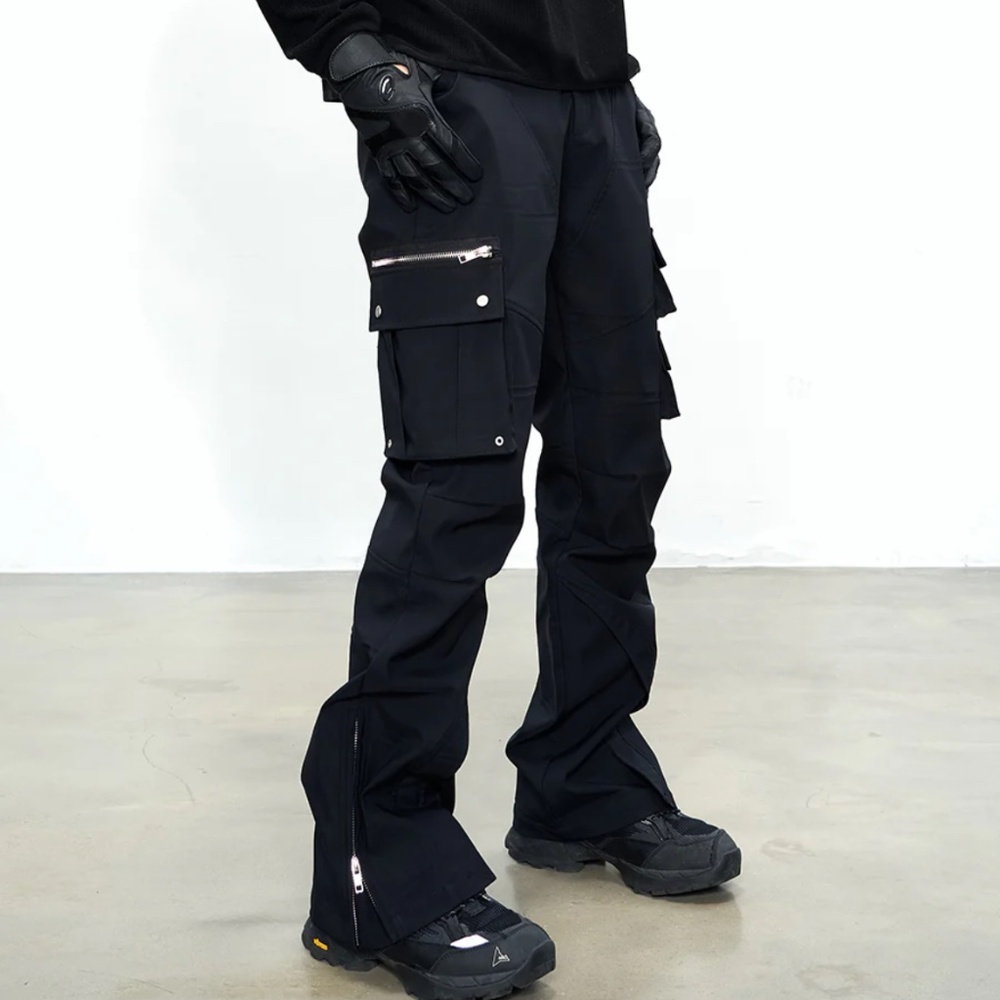 Multi Pocket Bullet Bootcut Pants